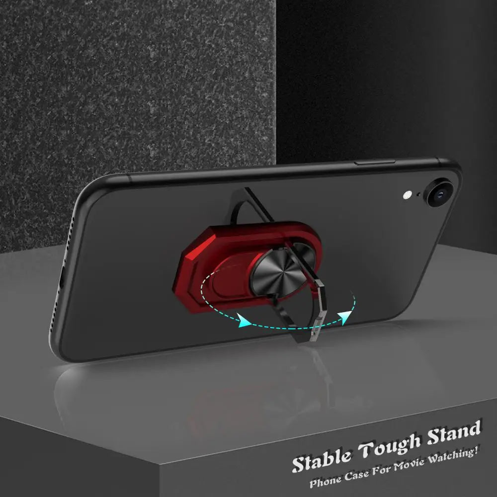 RYRA Magnetic Finger Ring Mobile Phone Stand 360 Degree Rotation Multi-purpose Phone Holder Convenient Function Folding Design