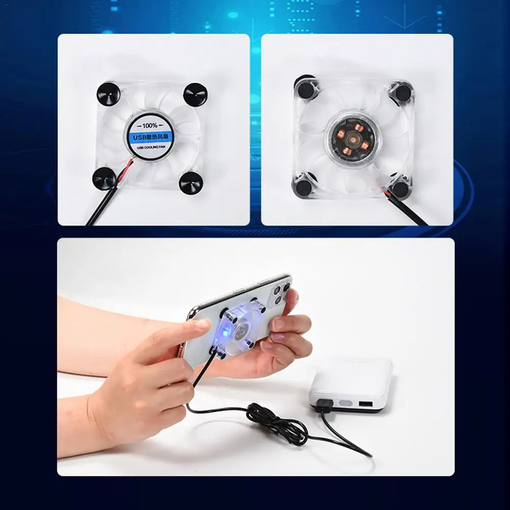 Portable Phone Cooler Fan USB Mobile Fan With Suction Cup Bottom Turbo Fan Cooler For Cell Phone Accessories Gamer Radiator