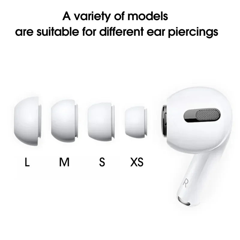 For Airpods Pro 1/2 Gen Soft Silicone Ear Tips Protective Earbuds Cover Ear-pads for Air Pods Pro 2 Earcap Earphone Accessories