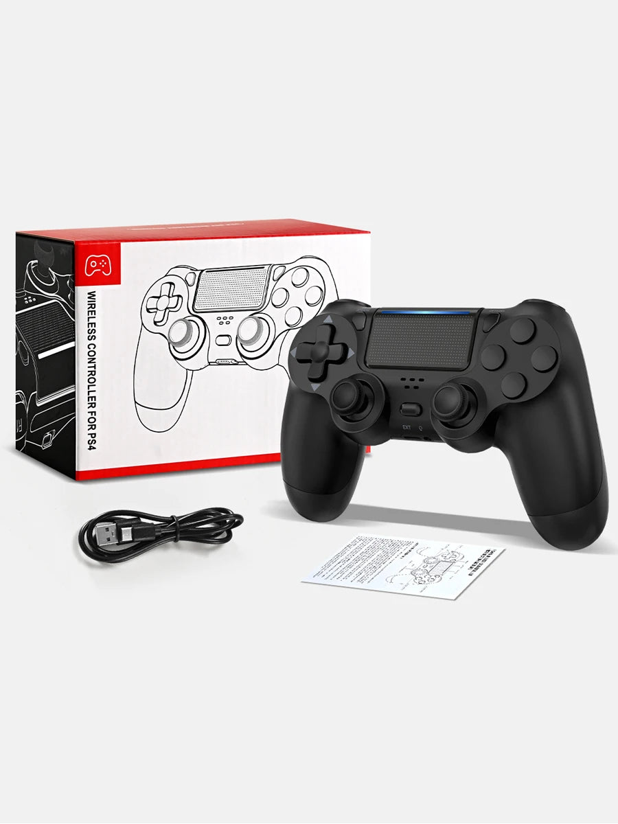 Wireless Controller for PS4, with Vibration Feedback, Motion Sensing, Touchpad, Light Bar, Share, Speaker, 3.5mm Headphone Jack