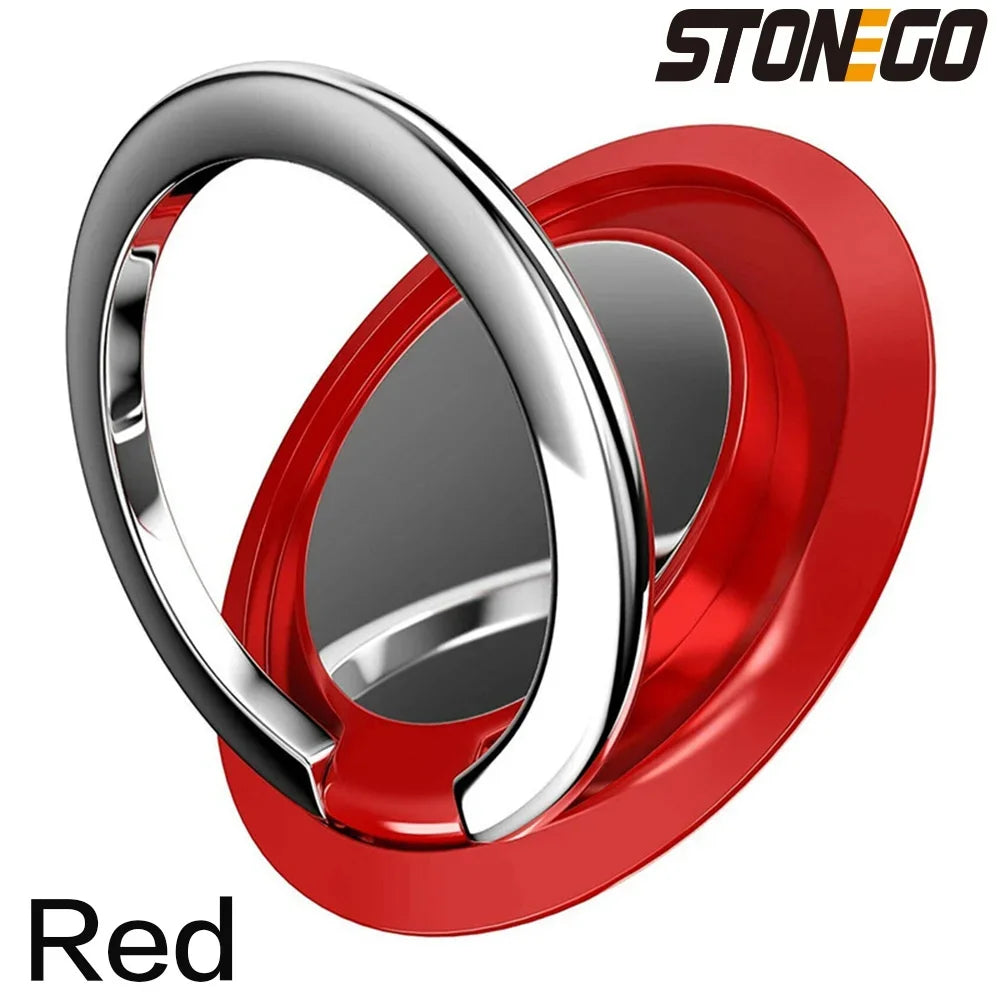 STONEGO Luxury Metal Mobile Phone Ring Holder Magnetic Car Bracket Socket Phone Ring Universal Car Bracket Phone Accessories