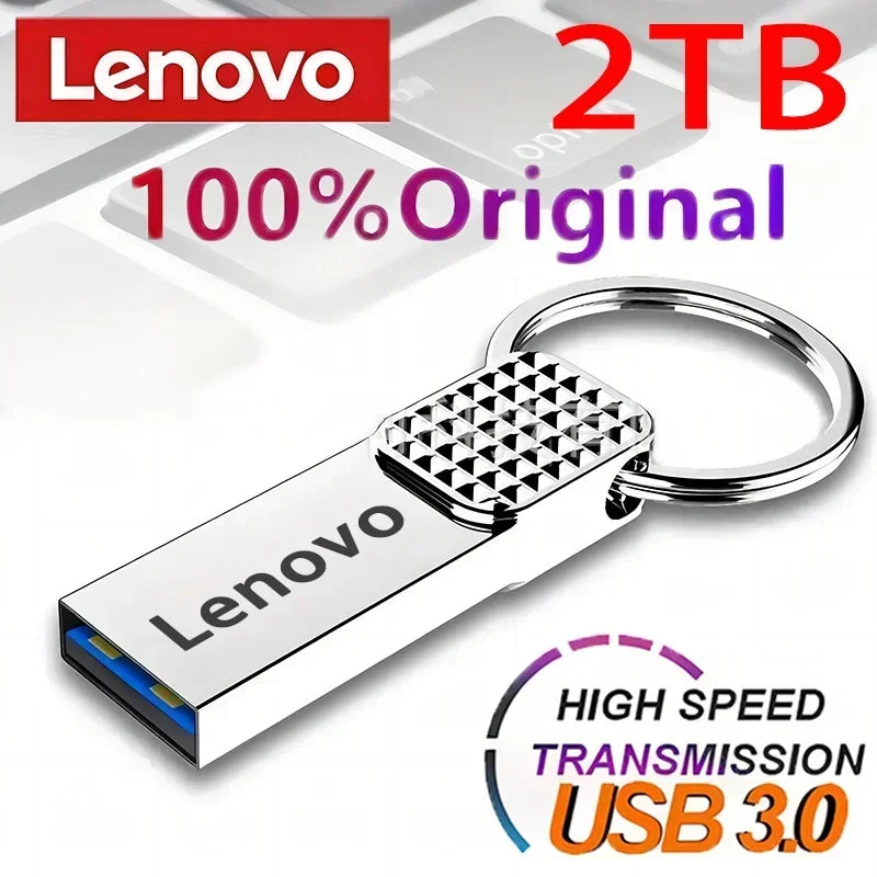 Lenovo USB Flash Drive capacity 2TB 512GB, Metal USB 3.0 Pen Drive Key 1TB Type C High Speed Pendrive 128gb Mini  memory