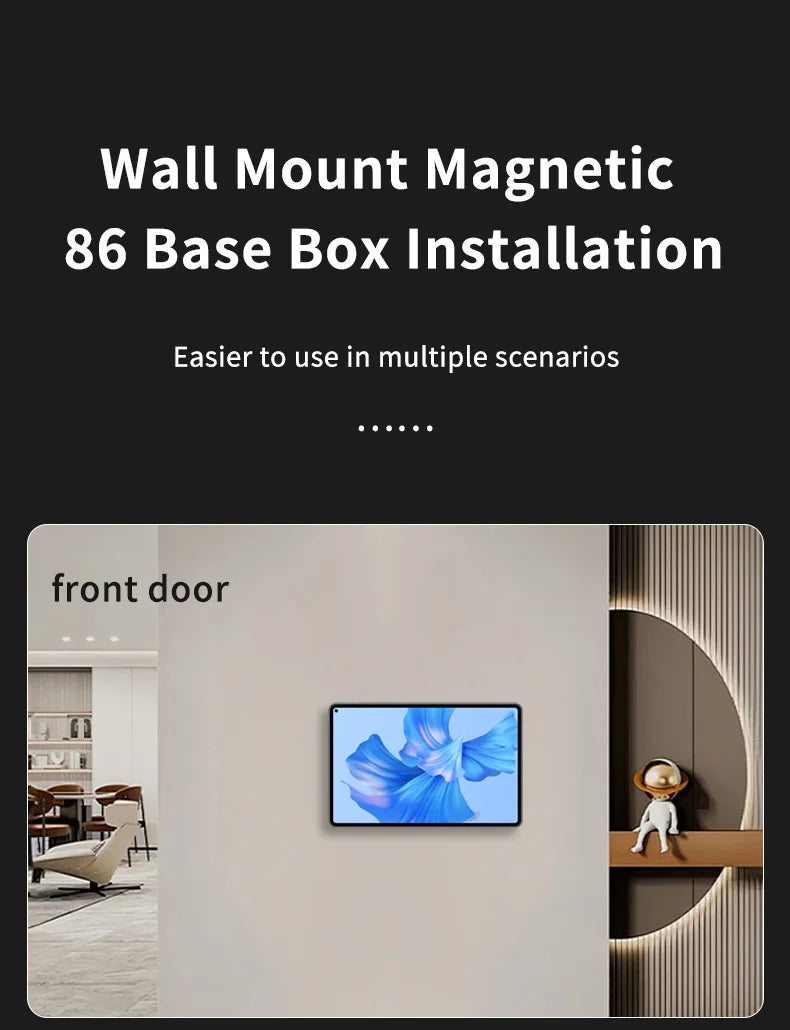 Magnetic wall charger mounting accessories Ipad tablet magnetic bracket 86 bottom box magnetic charging wall charging