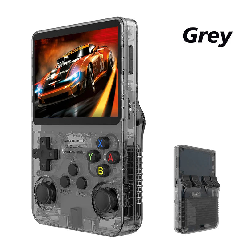 R36S Retro Handheld Video Game Console Linux System 3.5-inch IPS Screen Portable Handheld Video Player 64GB 15000 Games