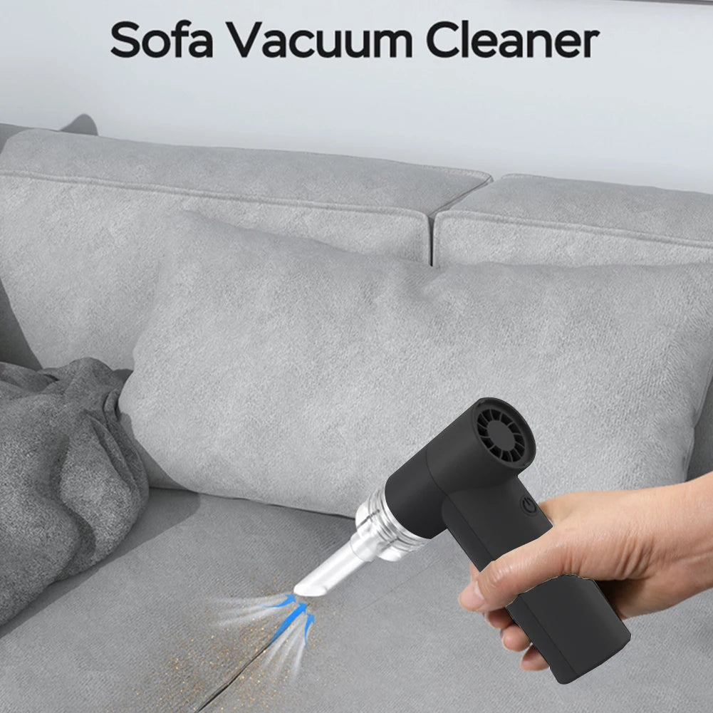 Protable Air Duster for Computer Cleaning Brushless Motor 4-Speed Air Blower for PC computers Keyboard Sofa Car Turbo Jet Fan