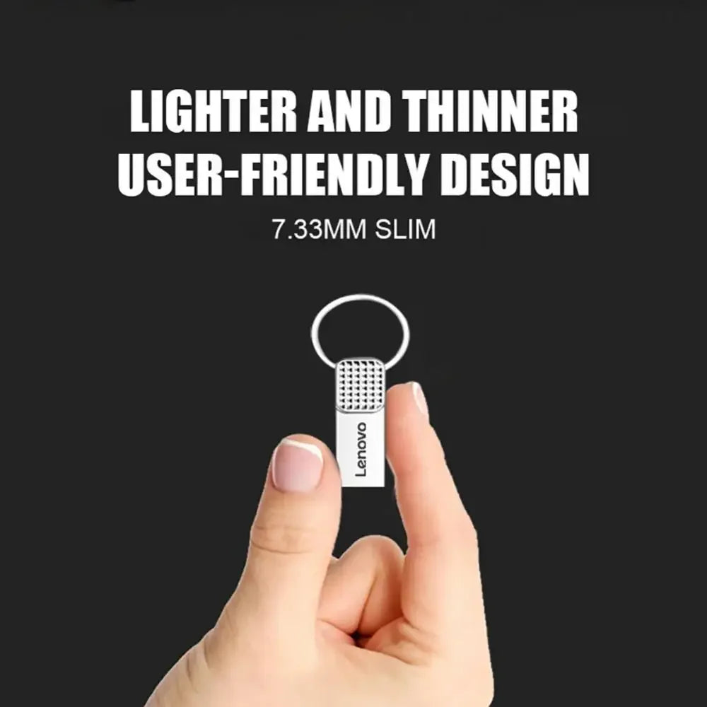 Lenovo USB Flash Drive capacity 2TB 512GB, Metal USB 3.0 Pen Drive Key 1TB Type C High Speed Pendrive 128gb Mini  memory