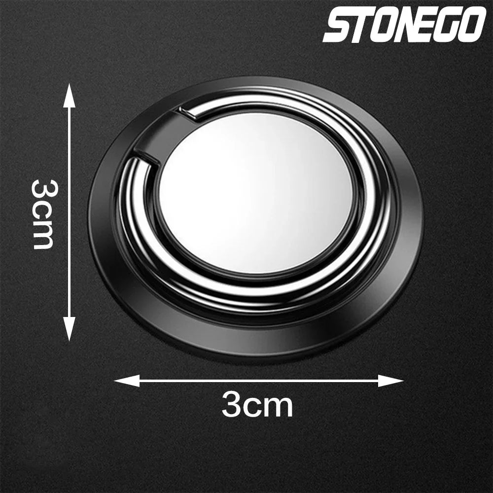 STONEGO Luxury Metal Mobile Phone Ring Holder Magnetic Car Bracket Socket Phone Ring Universal Car Bracket Phone Accessories