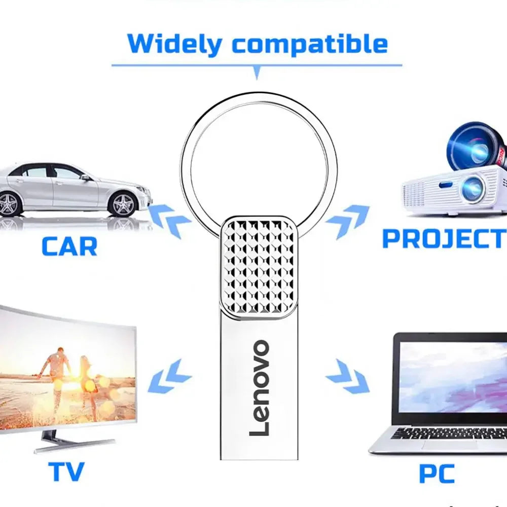 Lenovo USB Flash Drive capacity 2TB 512GB, Metal USB 3.0 Pen Drive Key 1TB Type C High Speed Pendrive 128gb Mini  memory