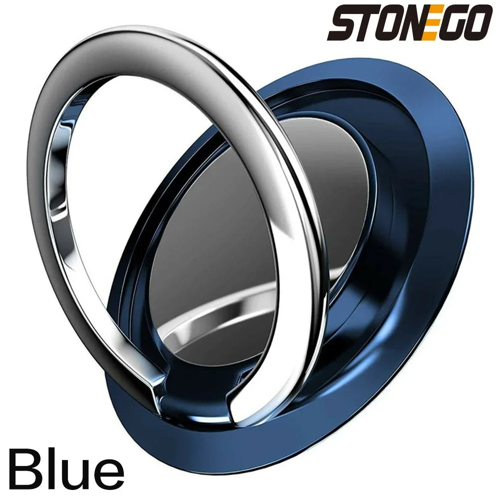 STONEGO Luxury Metal Mobile Phone Ring Holder Magnetic Car Bracket Socket Phone Ring Universal Car Bracket Phone Accessories